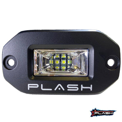 PLASHLIGHT 20W FLUSH MOUNTED LOW PROFILE LED LIGHT - 120° SCENE FLOOD - BLACK | 20-LP-FM-SC