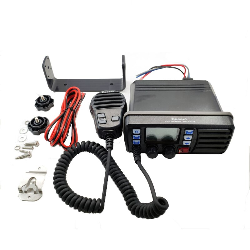 Recent RS-507M VHF Marine Radio With GPS 25W Walkie talkie IP67 Waterproof Mobile Boat VHF Radio Station