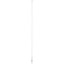 Scout 8' QuickFit White VHF Antenna w/5M Cable + FME Quick 6 Foam Filled 6db Solid Brass  Copper Element [PF AN NVHF00040T]