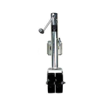 Powerwinch Utility Series Jack - 1500lb, Weld-On, Double Wheel, Zinc [21500-J-1500-W2-Z-R]