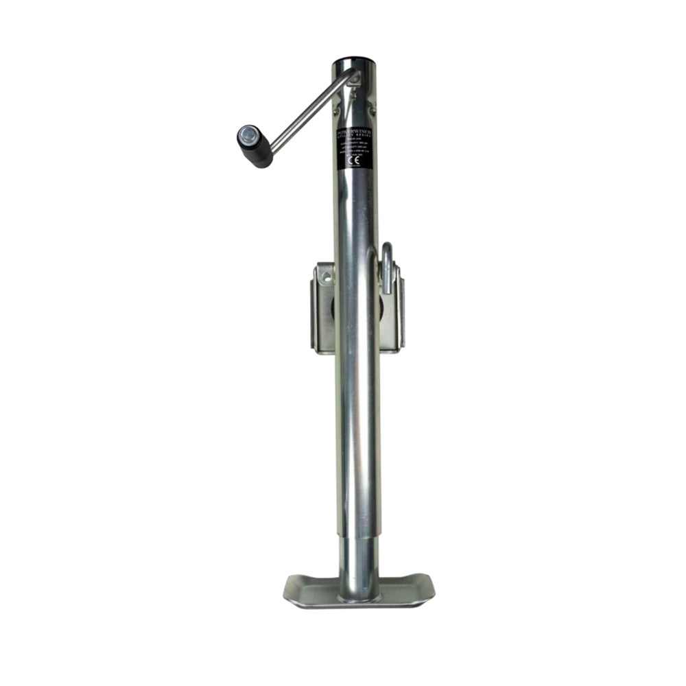 Powerwinch Utility Series Jack - 2500lb, Weld-On, Flat Plate, Zinc [21500-J-2500-WF-Z-R]