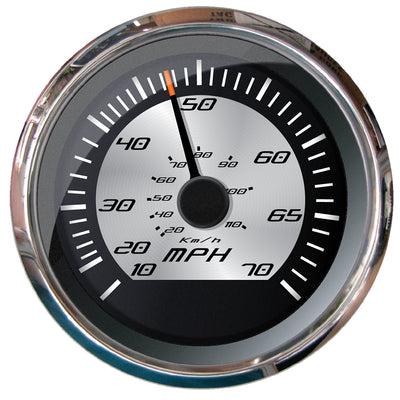 Faria Platinum 4" Speedometer - 70 MPH (Pitot) [22011]