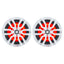 DS18 HYDRO 6.5" 2-Way Marine Speakers w/RGB LED Lights 300W - White [NXL-6]