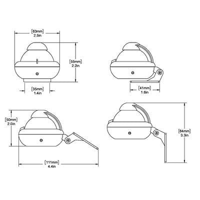 Ritchie X-10W-M RitchieSport Compass - Bracket Mount - White [X-10W-M]