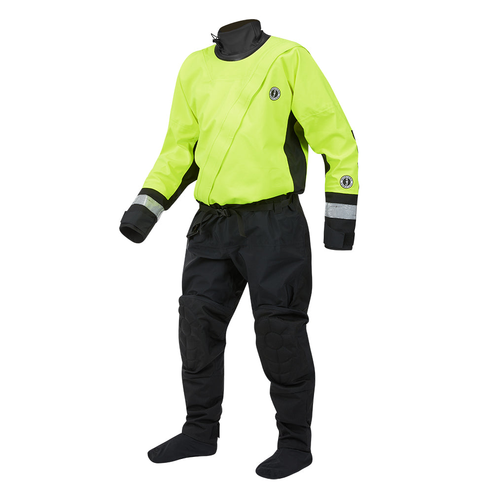 Mustang MSD576 Water Rescue Dry Suit - Fluorescent Yellow Green-Black - XL [MSD57602-251-XL-101]