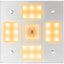 Sea-Dog Square LED Mirror Light w/On/Off Dimmer - White  Blue [401840-3]