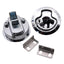 Boat Yacht Car RV Door push lock with Key kit Stainless Steel Door Lock 2" Flush Pull Slam Latch RV Deck Hatchs marine hardware
